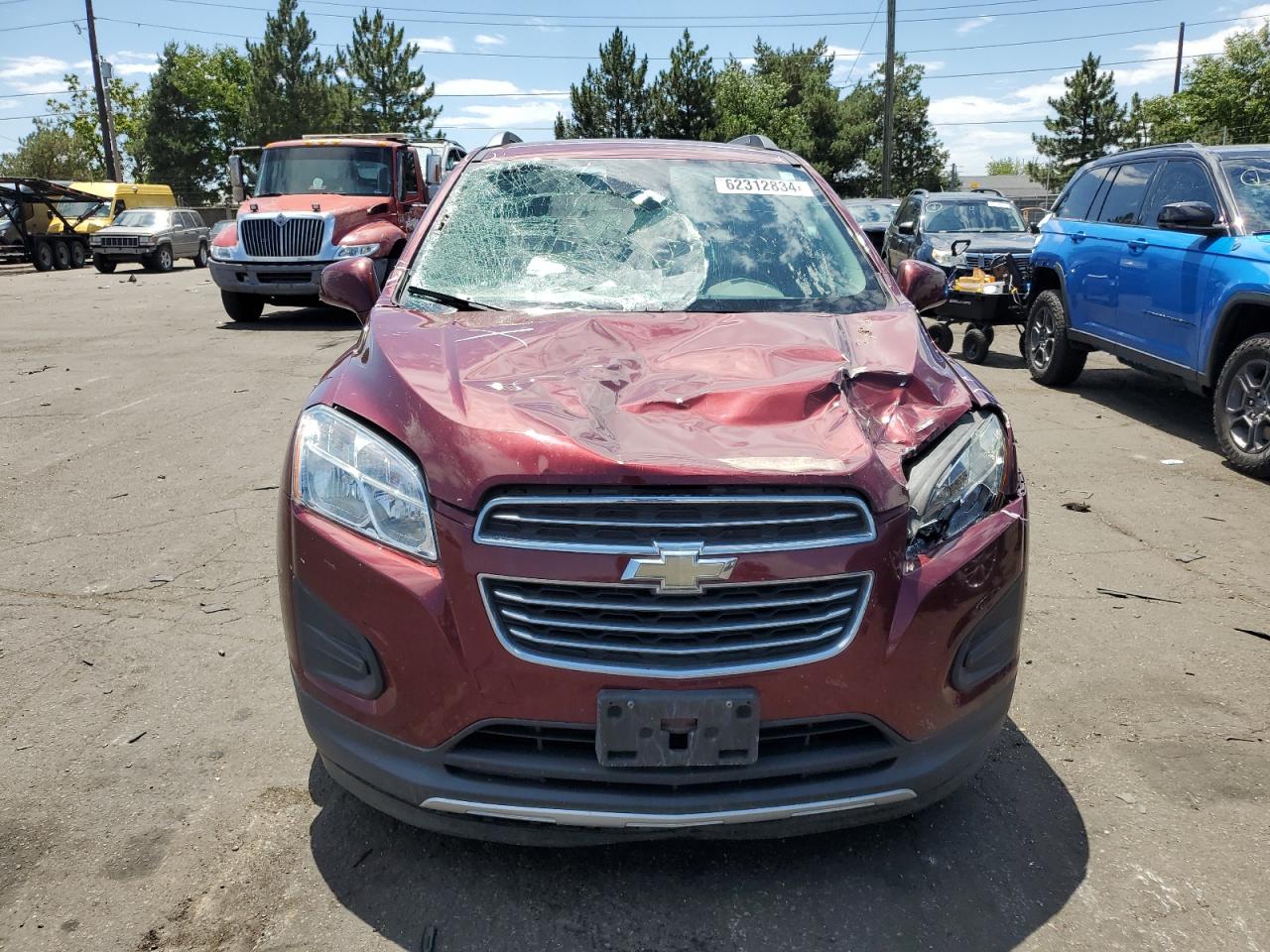 2016 Chevrolet Trax 1Lt VIN: 3GNCJLSB5GL222824 Lot: 62312834
