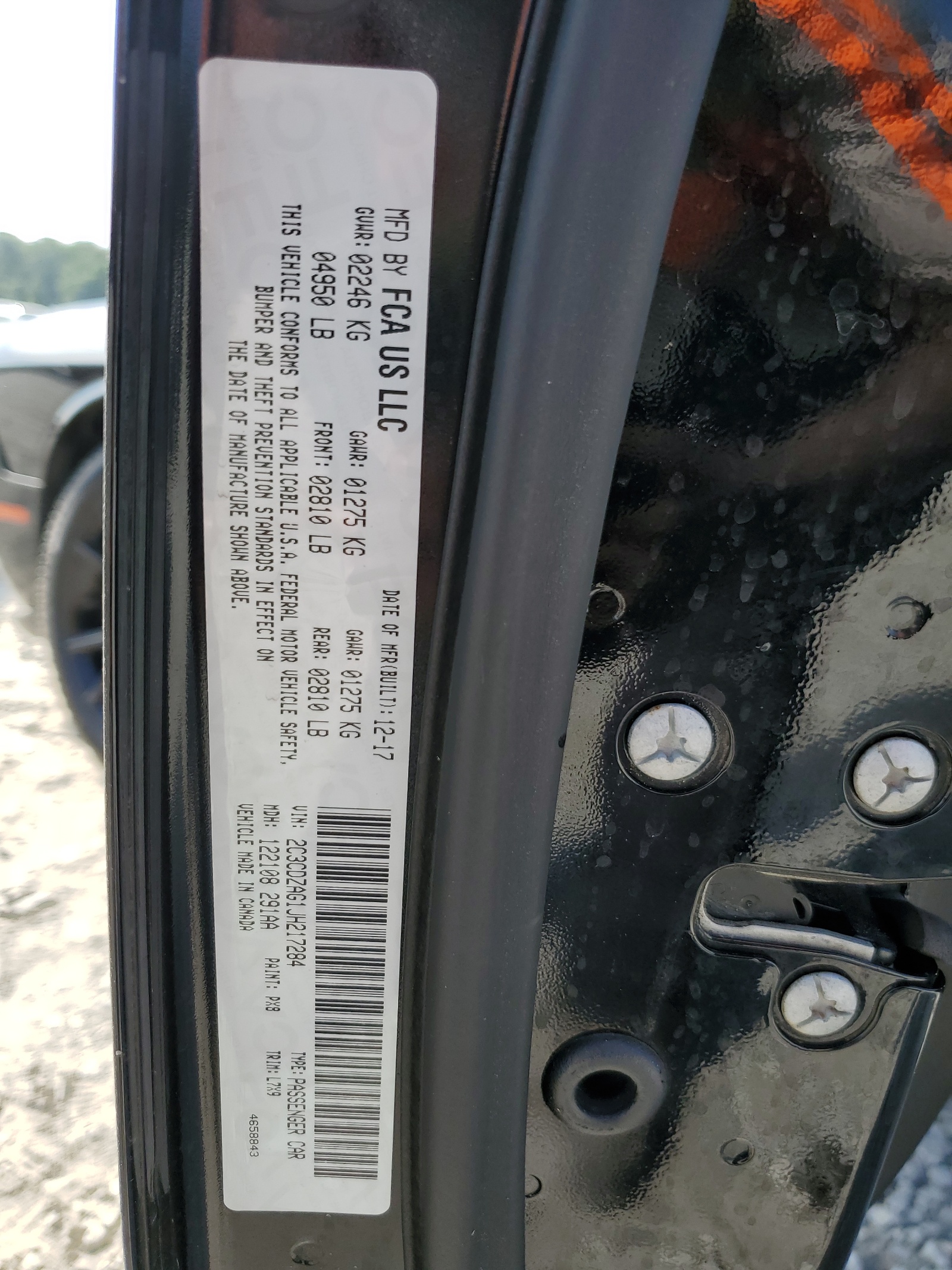 2C3CDZAG1JH217284 2018 Dodge Challenger Sxt