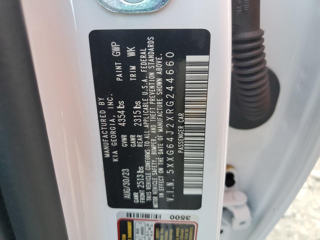 2024 Kia K5 Gt Line VIN: 5XXG64J2XRG244660 Lot: 61292234