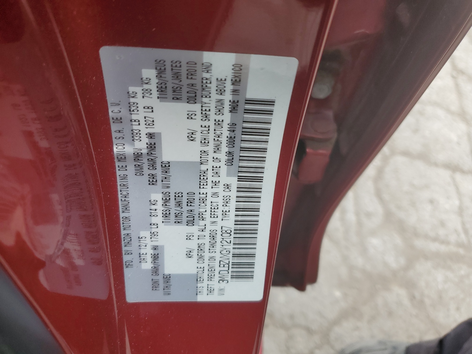 3MYDLBZVXGY121087 2016 Toyota Scion Ia