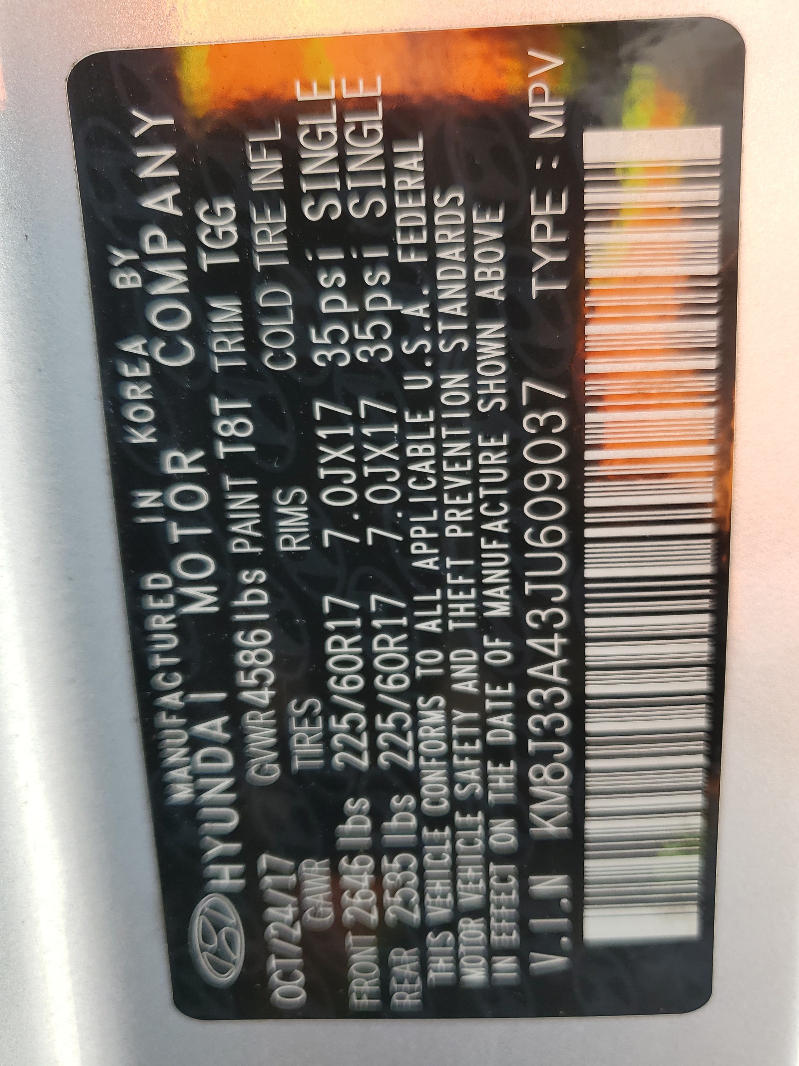 KM8J33A43JU609037 2018 Hyundai Tucson Sel