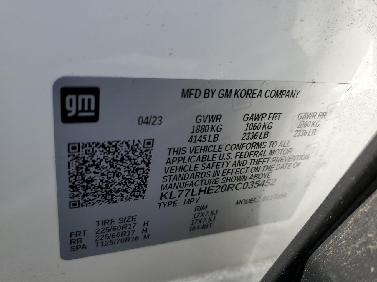 KL77LHE20RC035452 2024 CHEVROLET TRAX - Image 13