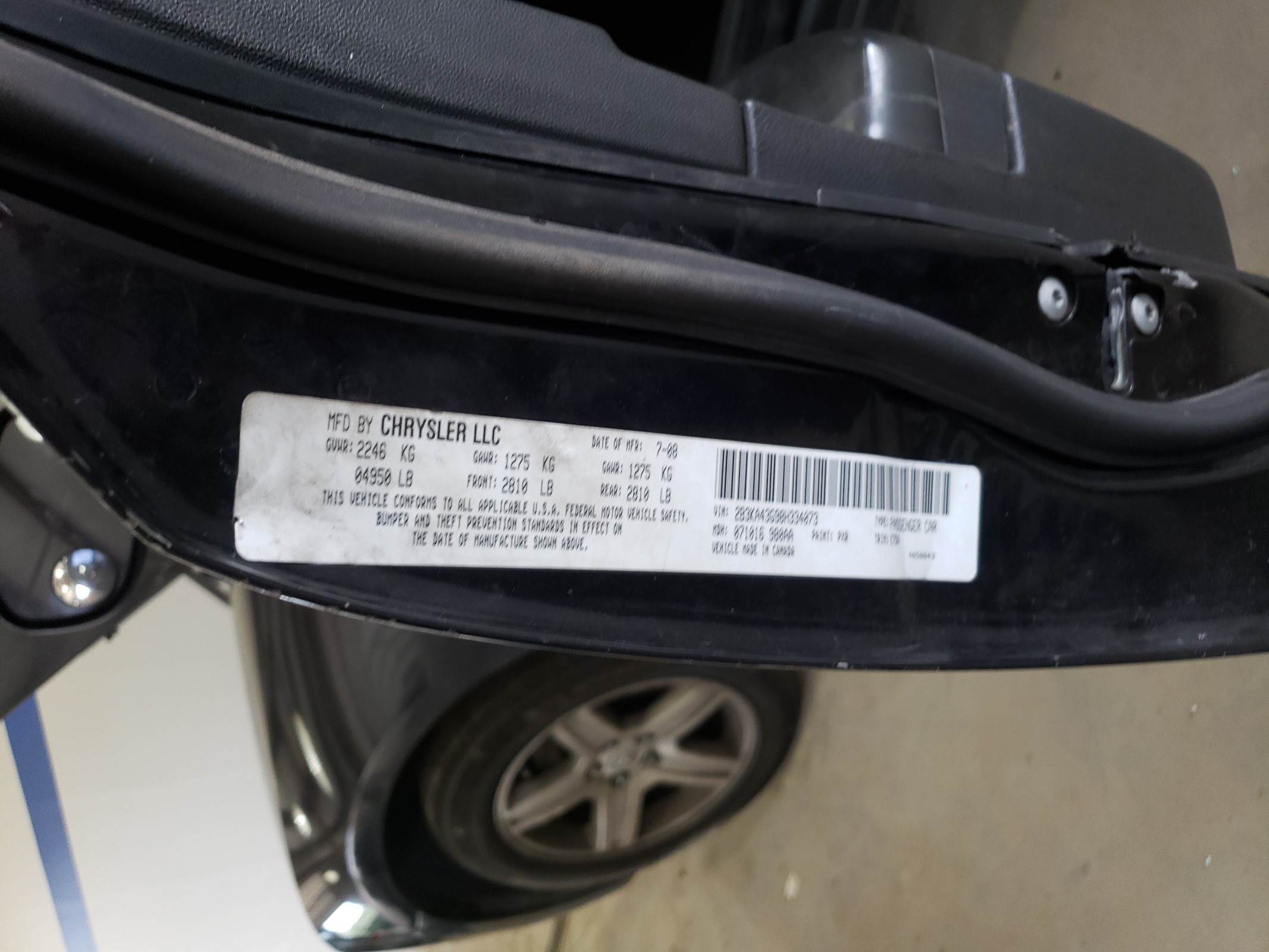 2B3KA43G98H334073 2008 Dodge Charger