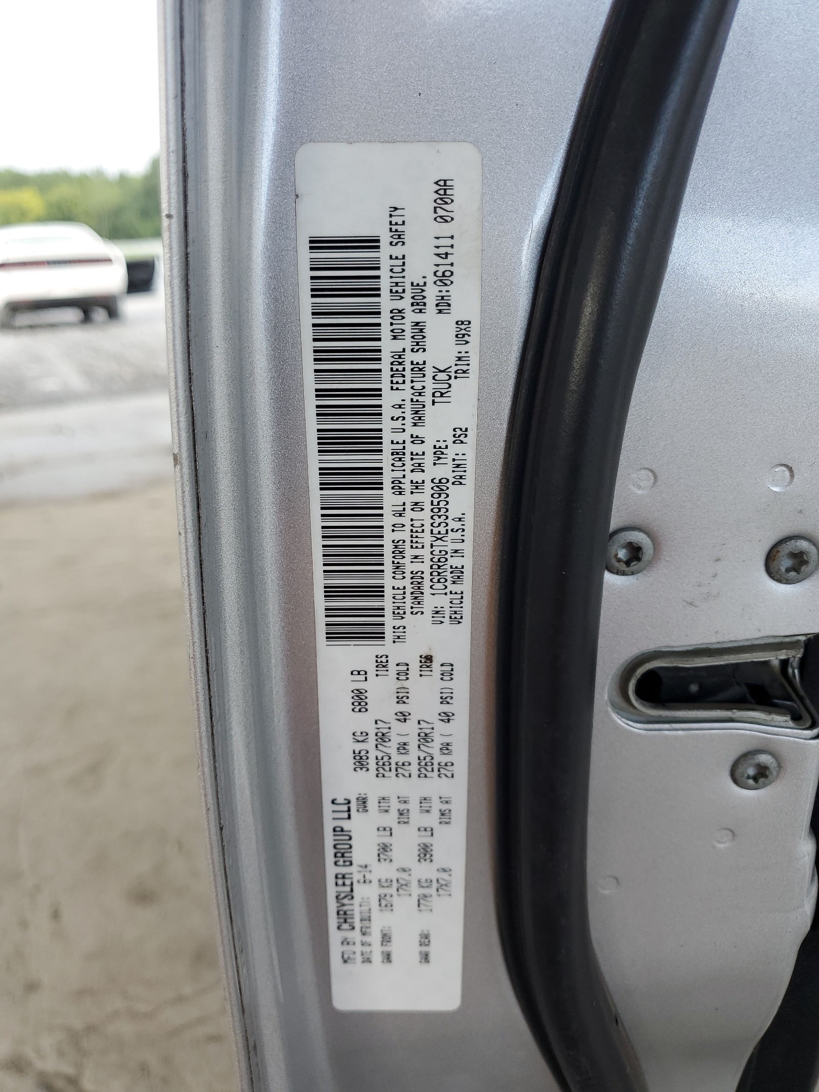 1C6RR6GTXES395906 2014 Ram 1500 Slt