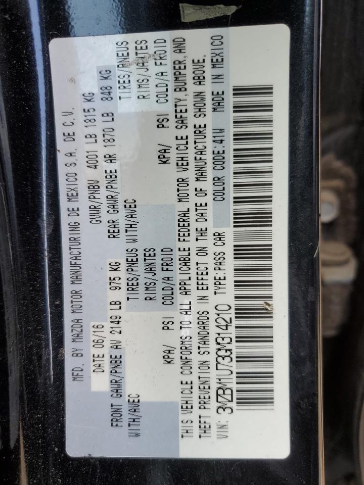 2016 Mazda 3 Sport VIN: 3MZBM1U73GM314210 Lot: 63672644