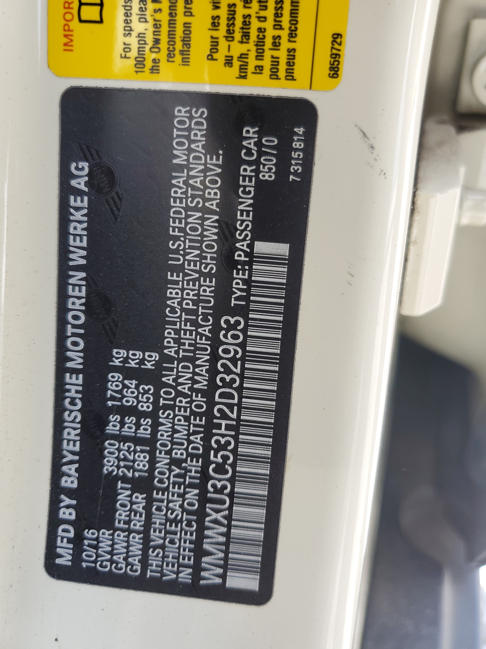 WMWXU3C53H2D32963 2017 Mini Cooper S