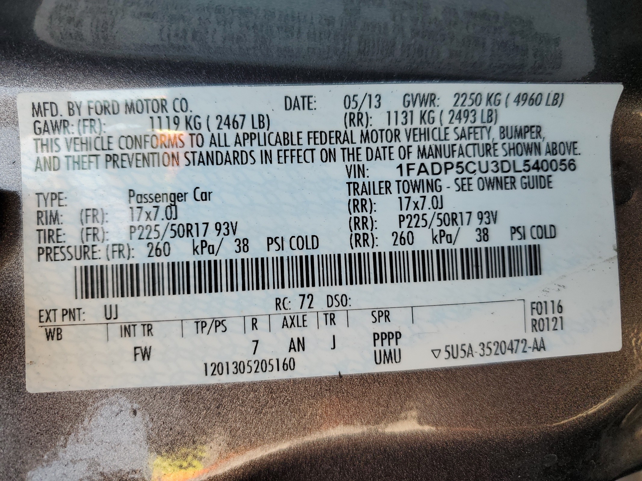 1FADP5CU3DL540056 2013 Ford C-Max Premium