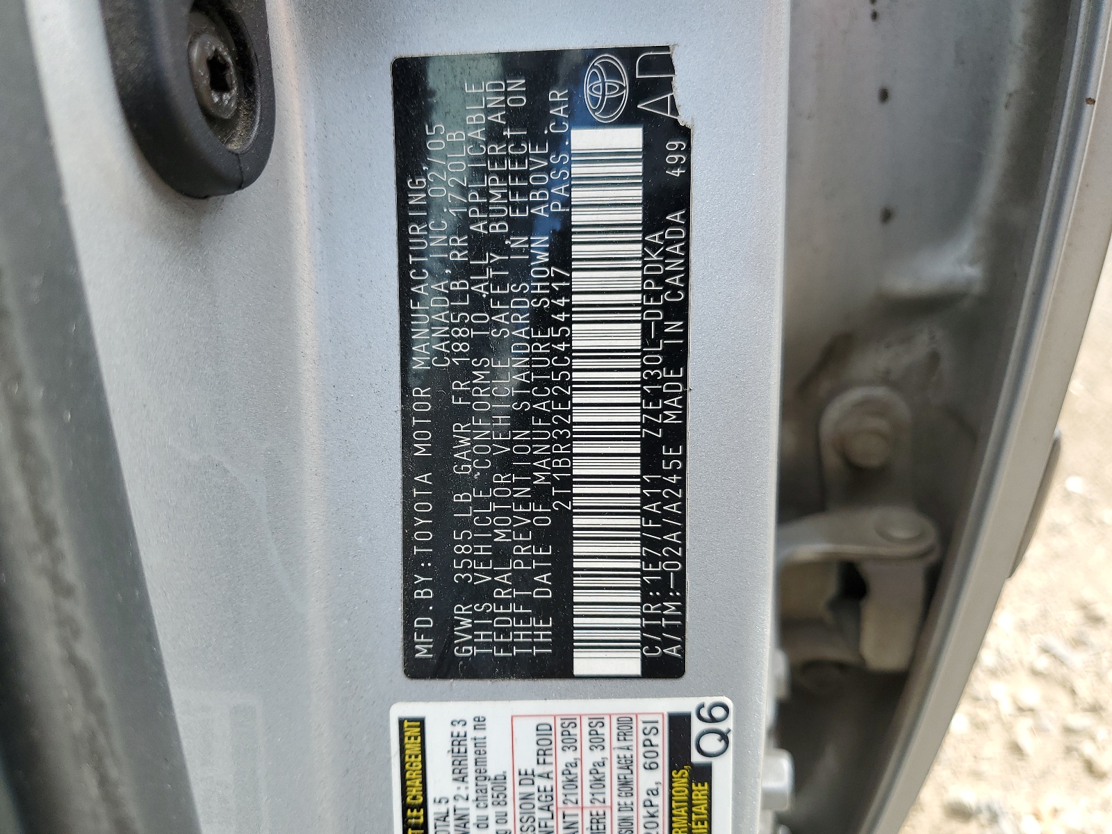 2T1BR32E25C454417 2005 Toyota Corolla Ce