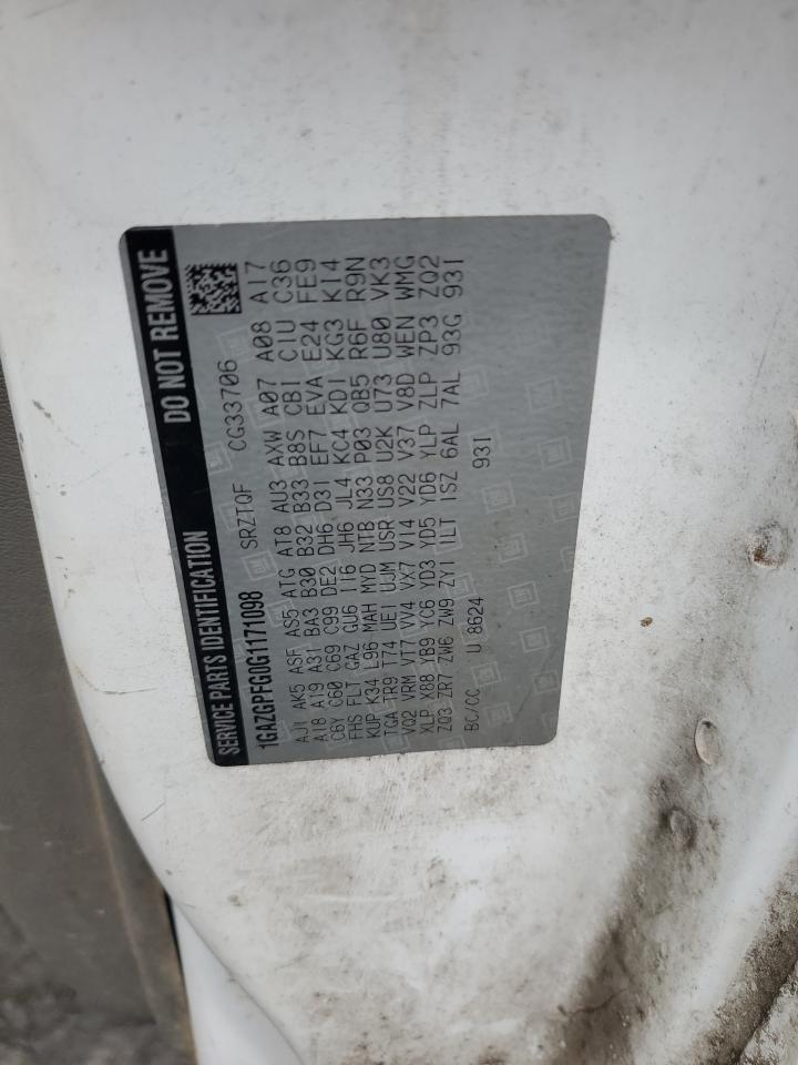 2016 Chevrolet Express G3500 Lt VIN: 1GAZGPFG0G1171098 Lot: 64562794