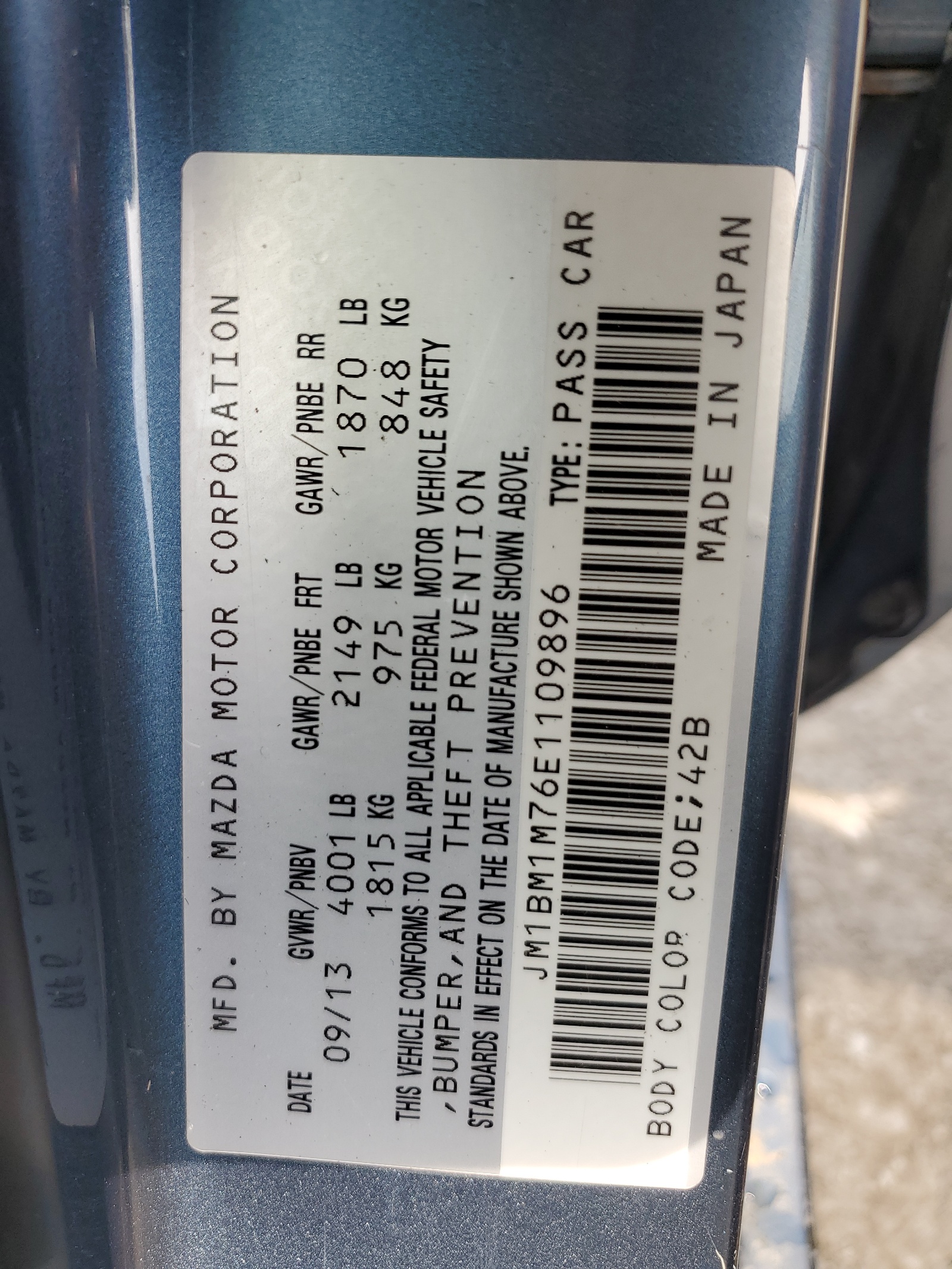 JM1BM1M76E1109896 2014 Mazda 3 Grand Touring