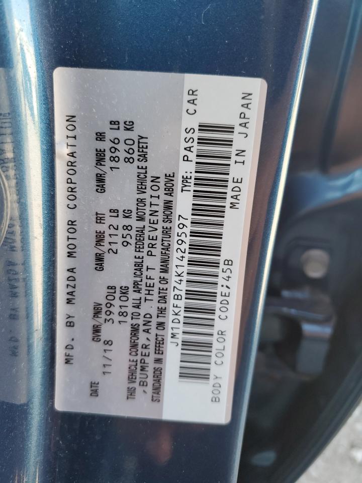 2019 Mazda Cx-3 Sport VIN: JM1DKFB74K1429597 Lot: 63628304