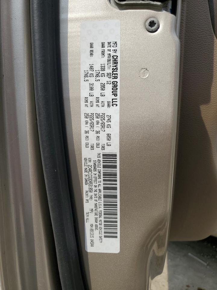 2013 Chrysler Town & Country Touring L VIN: 2C4RC1CG3DR531850 Lot: 64670794