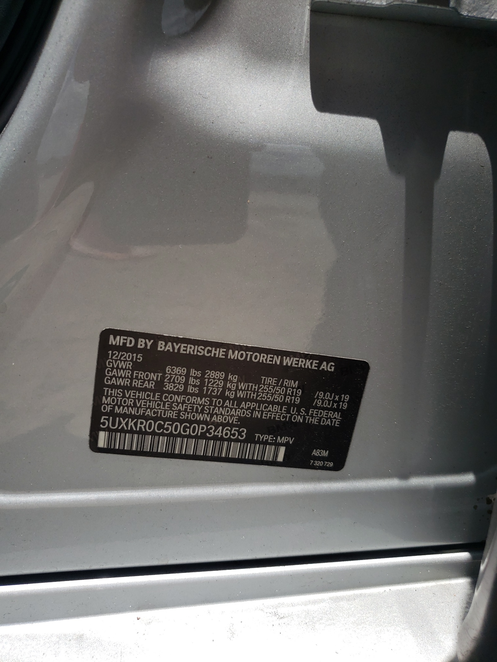 5UXKR0C50G0P34653 2016 BMW X5 xDrive35I