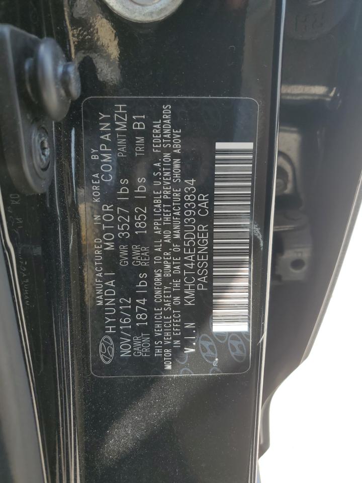 2013 Hyundai Accent Gls VIN: KMHCT4AE5DU393834 Lot: 65517814