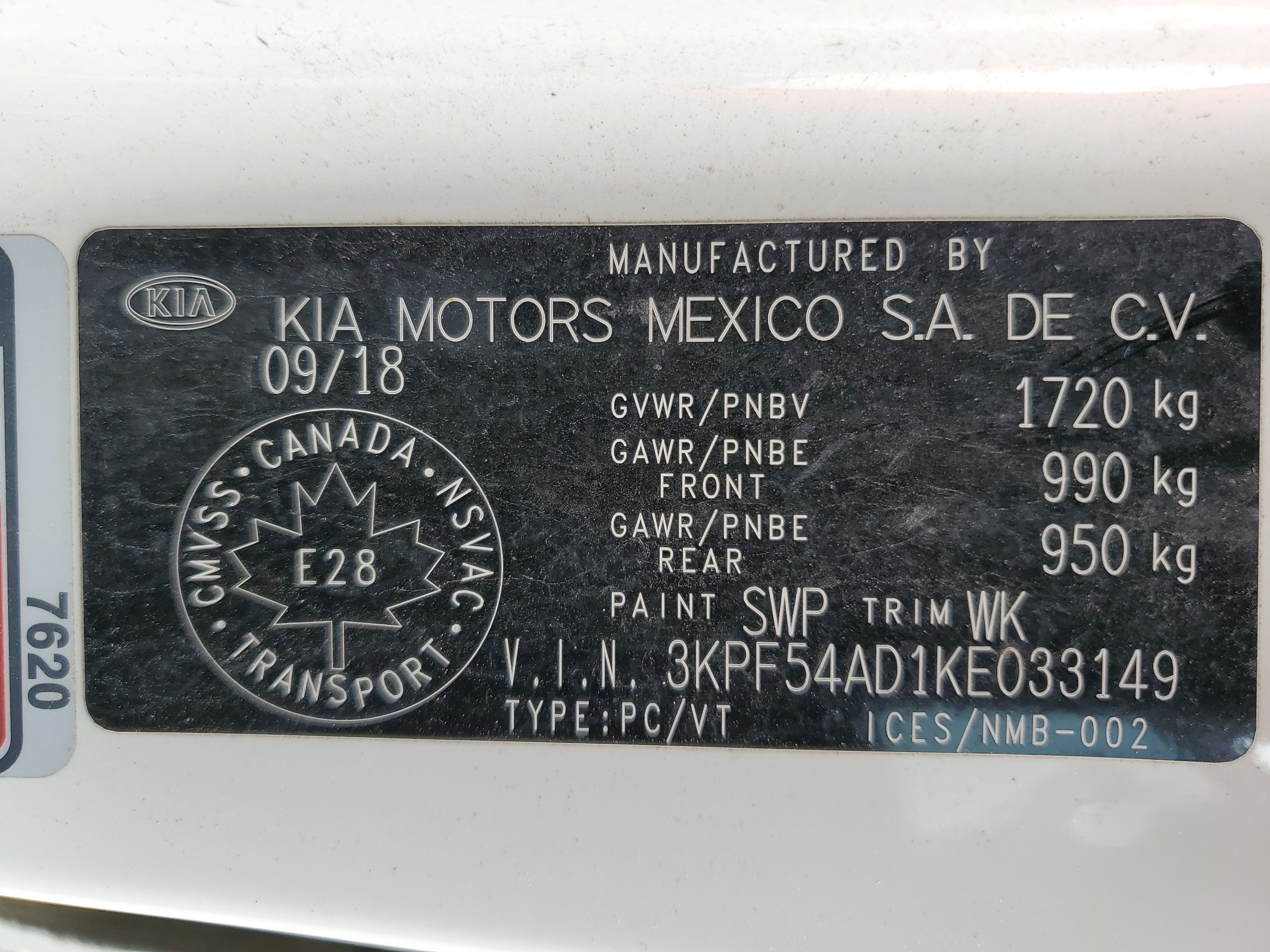 3KPF54AD1KE033149 2019 Kia Forte Ex