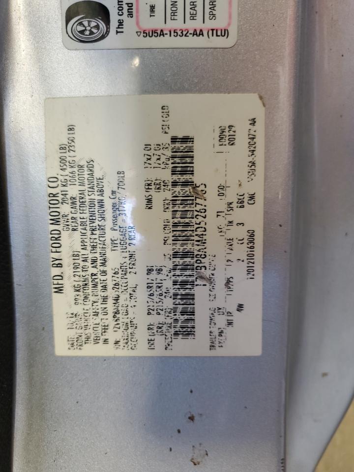 2013 Ford Mustang VIN: 1ZVBP8AM4D5267765 Lot: 63617054