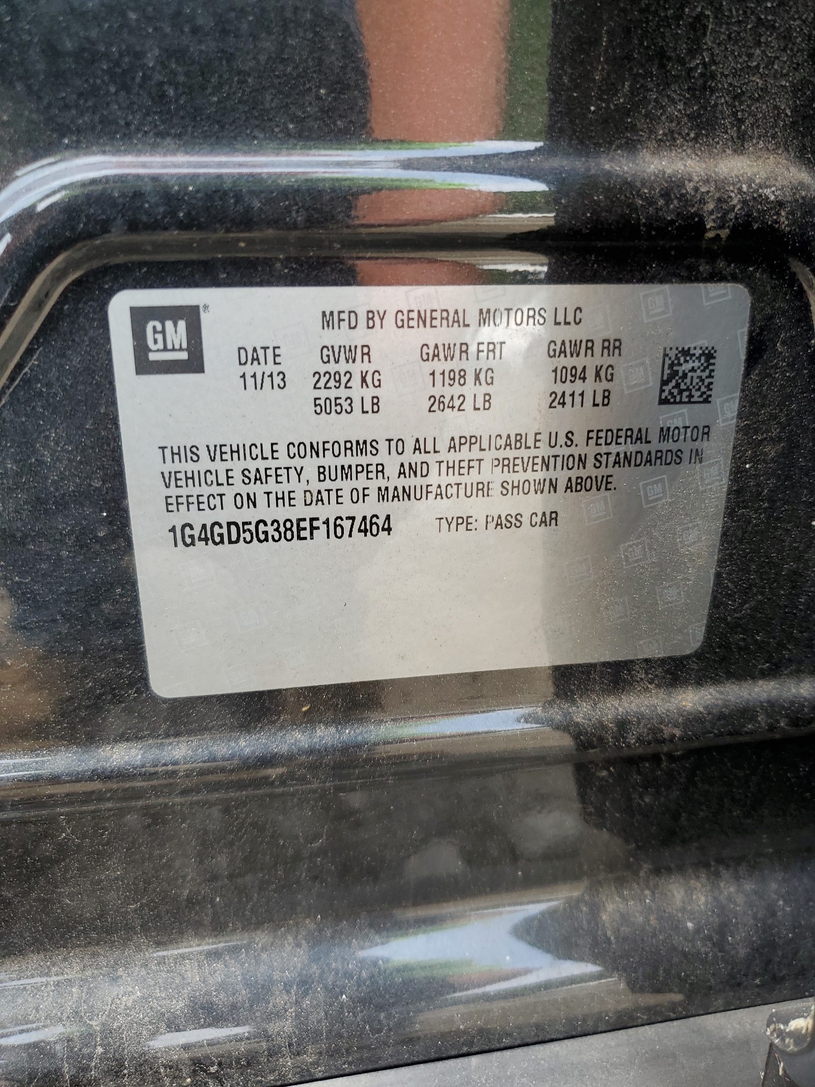 1G4GD5G38EF167464 2014 Buick Lacrosse Premium