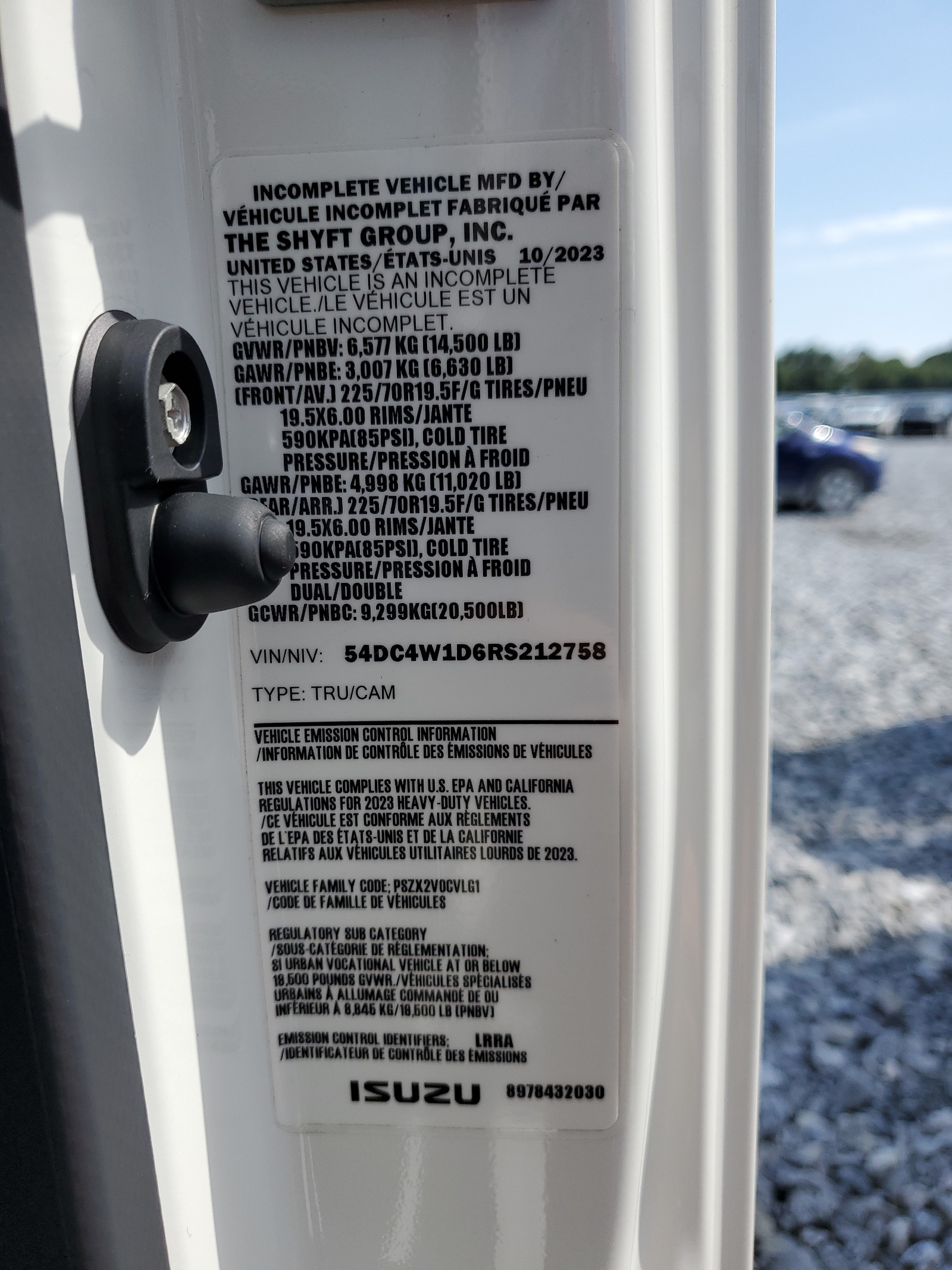 54DC4W1D6RS212758 2024 Isuzu Npr Hd