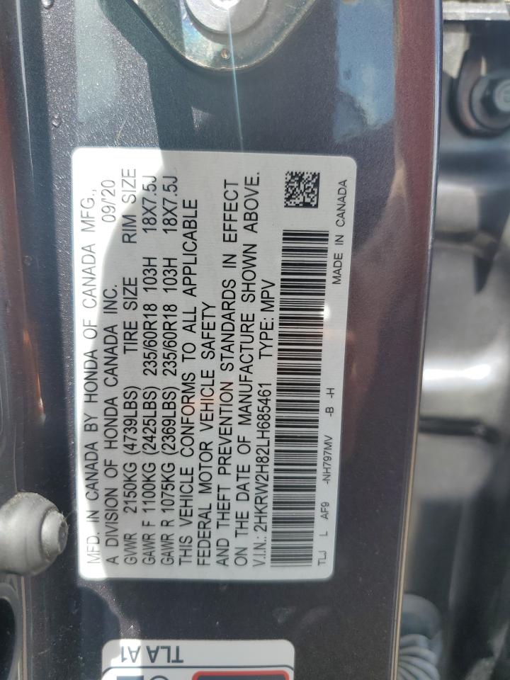 2024 Honda Cr-V Exl VIN: 2HKRW2H82LH685461 Lot: 64604584