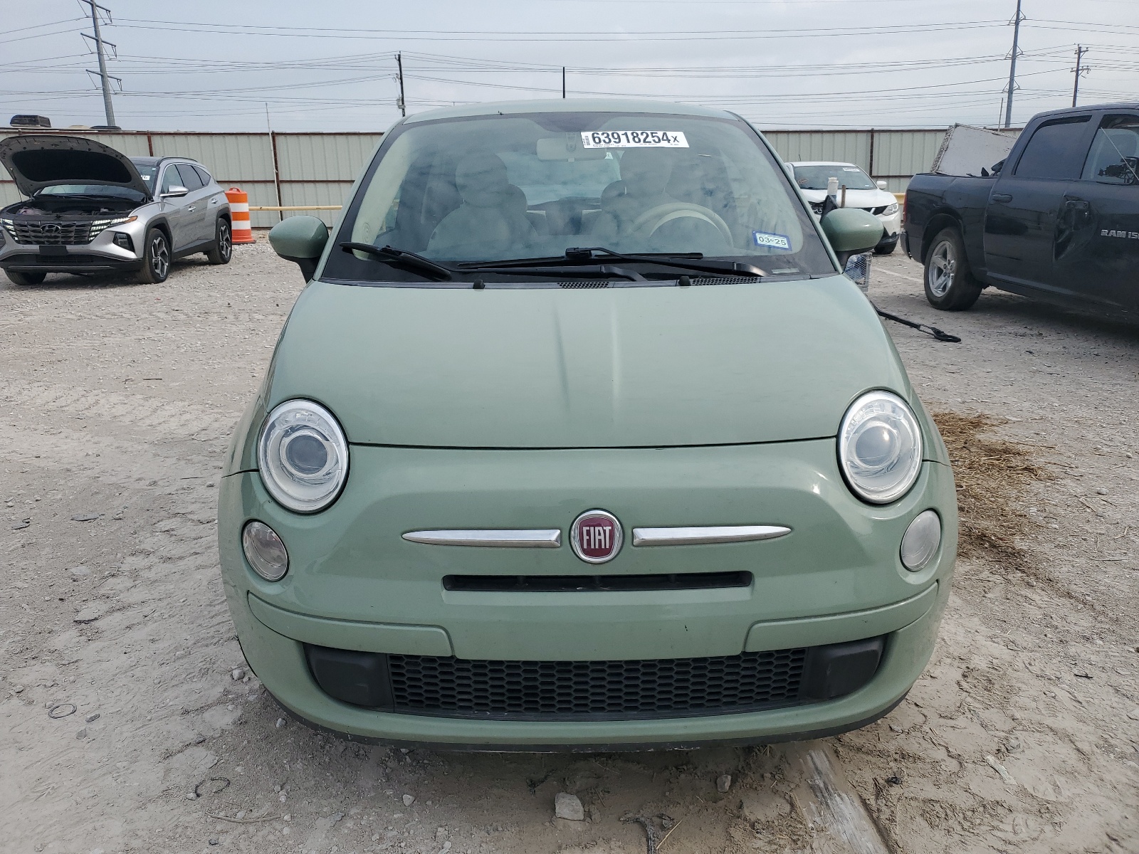 2012 Fiat 500 Pop vin: 3C3CFFAR4CT340016