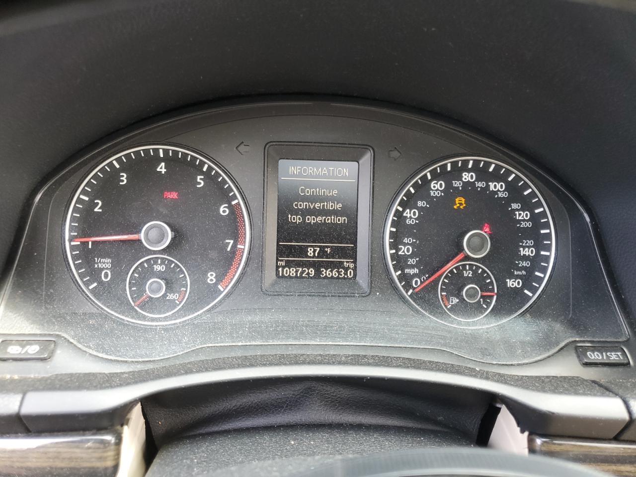 2014 Volkswagen Eos Lux VIN: WVWFW8AH0EV005995 Lot: 64643624