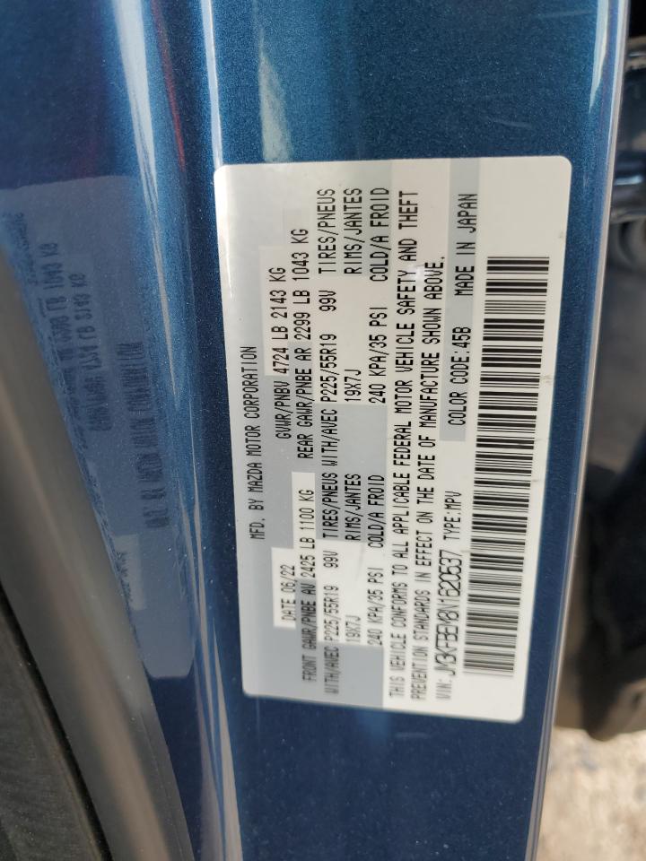 2022 Mazda Cx-5 Premium Plus VIN: JM3KFBEM8N1620537 Lot: 63335934