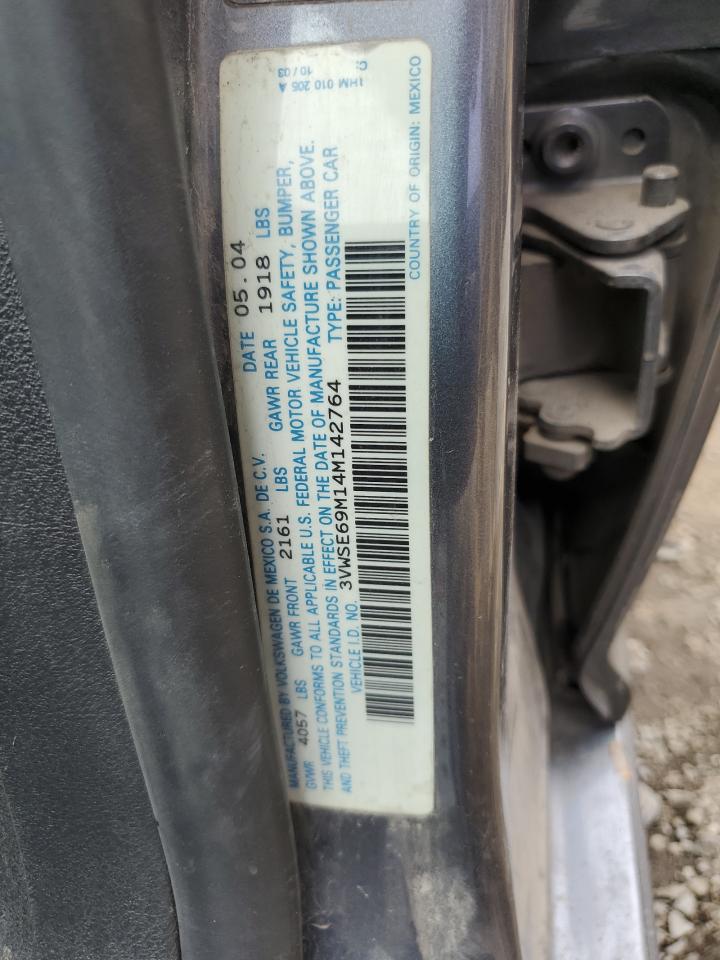 2004 Volkswagen Jetta Gls VIN: 3VWSE69M14M142764 Lot: 64446154