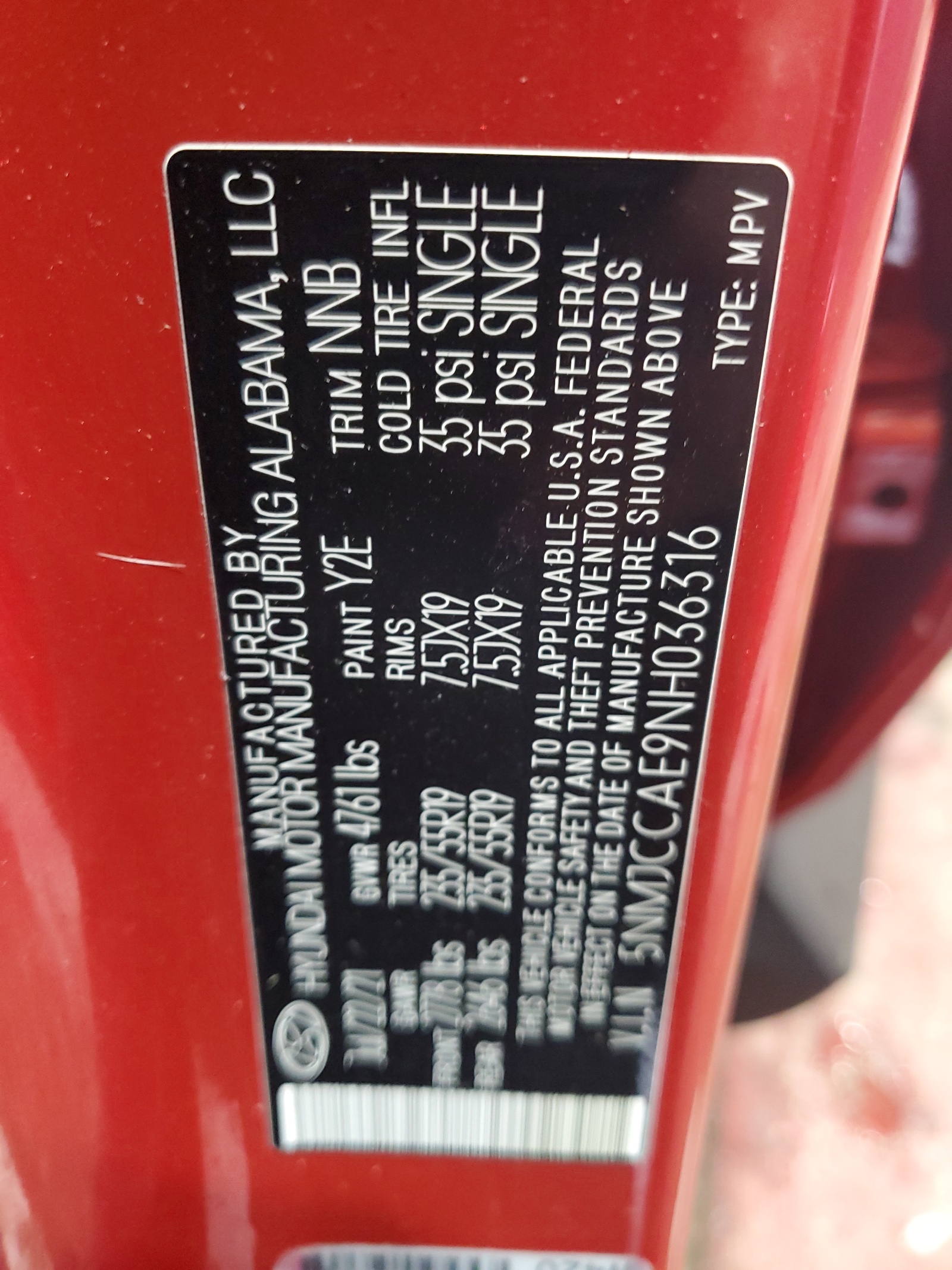 5NMJCCAE9NH036316 2022 Hyundai Tucson Sel