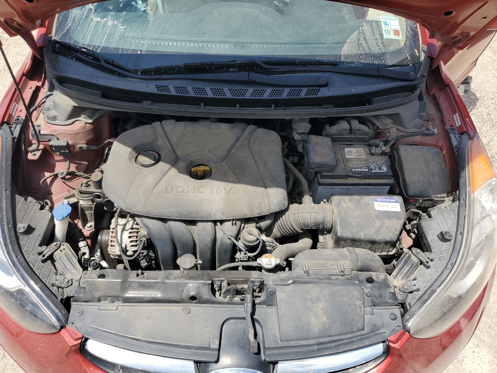 KMHDH4AEXCU271670 2012 Hyundai Elantra Gls