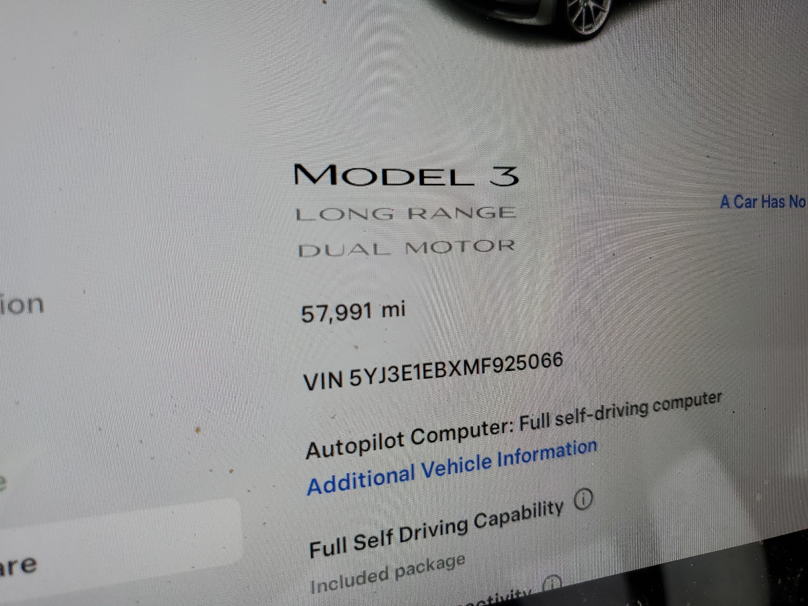 5YJ3E1EBXMF925066 2021 Tesla Model 3