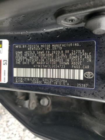 4T1KZ1AK3LU034723 | 2020 Toyota camry trd