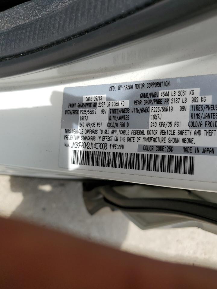 2018 Mazda Cx-5 Touring VIN: JM3KFACM2J1407008 Lot: 61718324