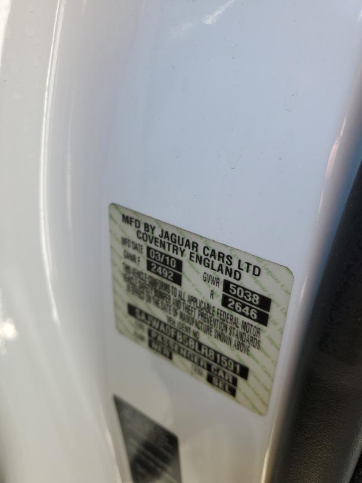 2011 Jaguar Xf VIN: SAJWA0FB5BLR81591 Lot: 60923714