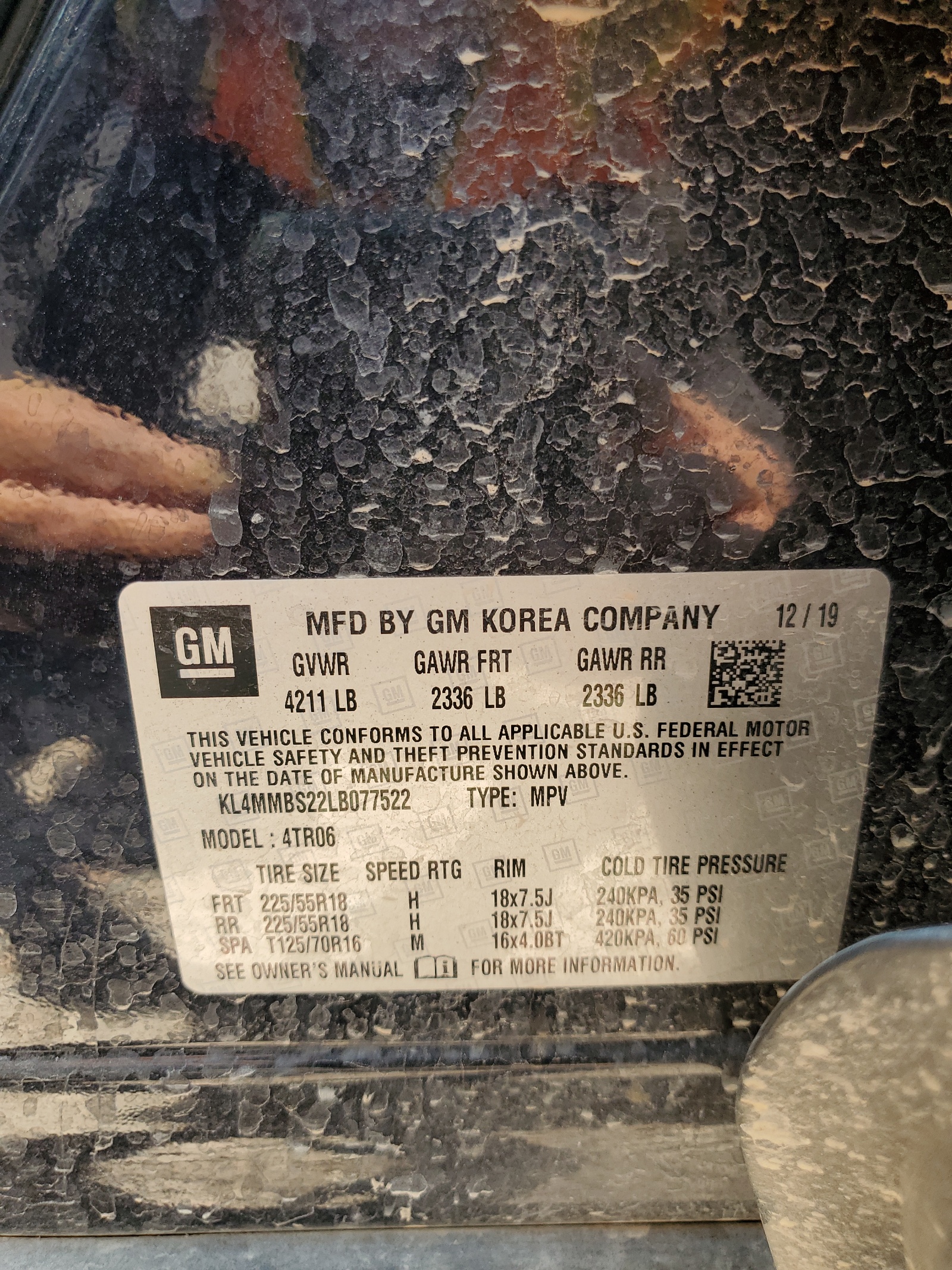 KL4MMBS22LB077522 2020 Buick Encore Gx Preferred