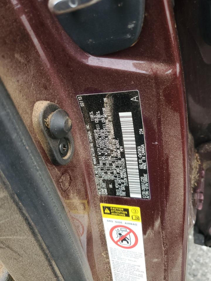 2013 Lexus Rx 350 VIN: 2T2ZK1BA7DC114596 Lot: 62224624