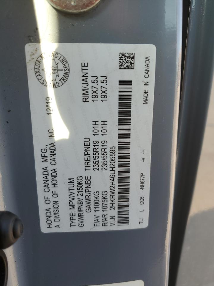 2020 Honda Cr-V Sport VIN: 2HKRW2H46LH205595 Lot: 64429044