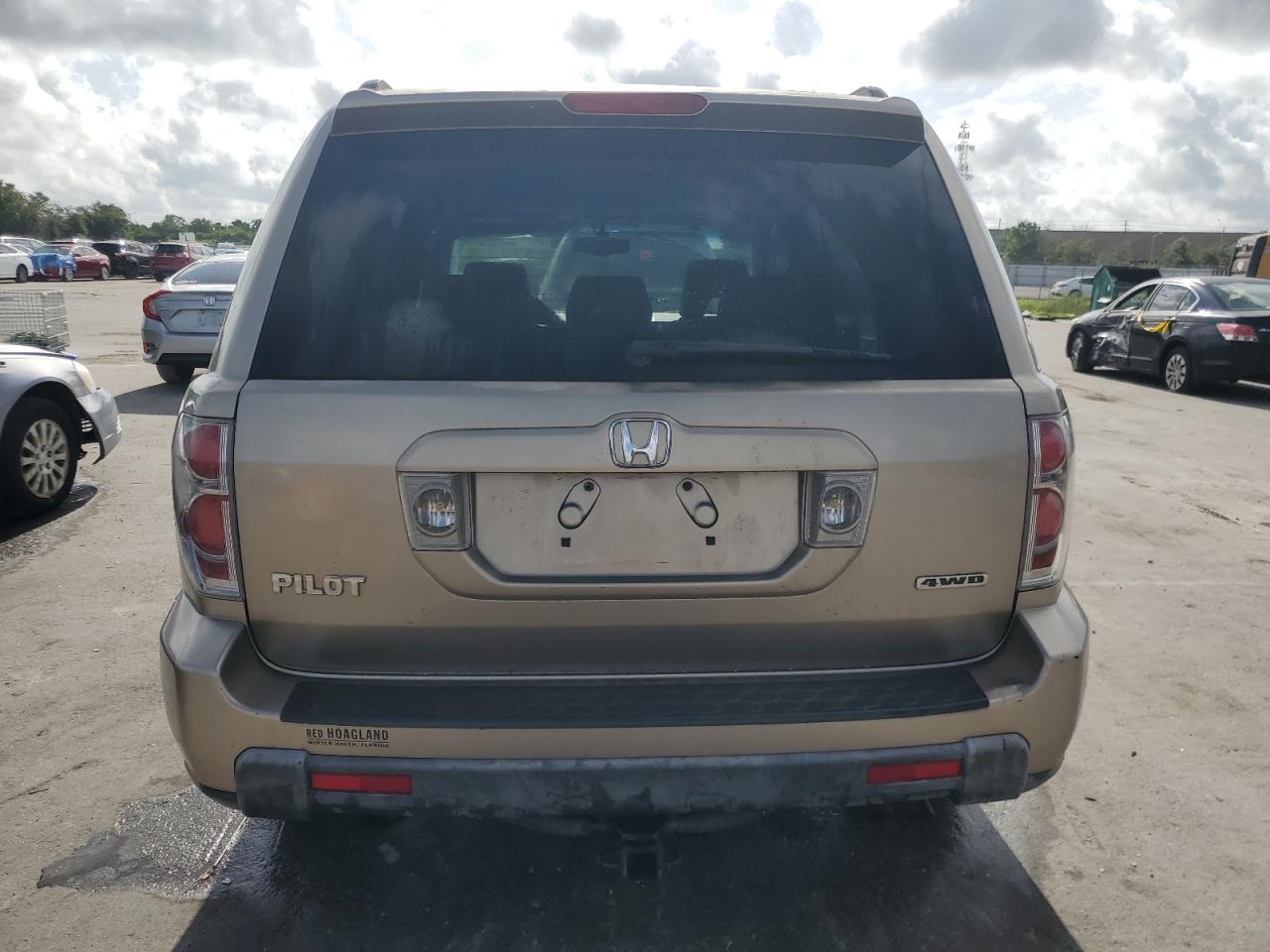 2006 Honda Pilot Ex VIN: 2HKYF18406H504459 Lot: 64271034