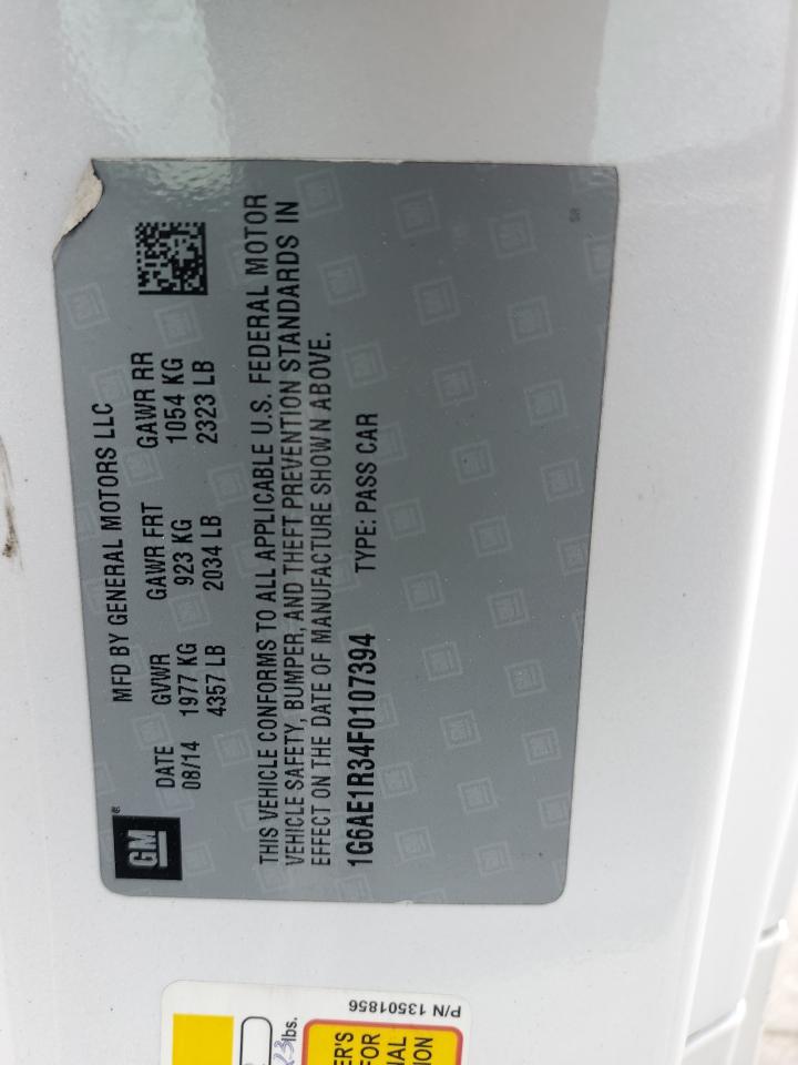 2015 Cadillac Ats Premium VIN: 1G6AE1R34F0107394 Lot: 64667674