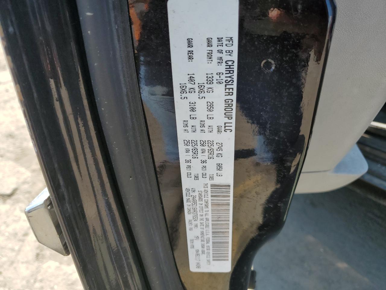 2010 Chrysler Town & Country Touring VIN: 2A4RR5D16AR376524 Lot: 63222904