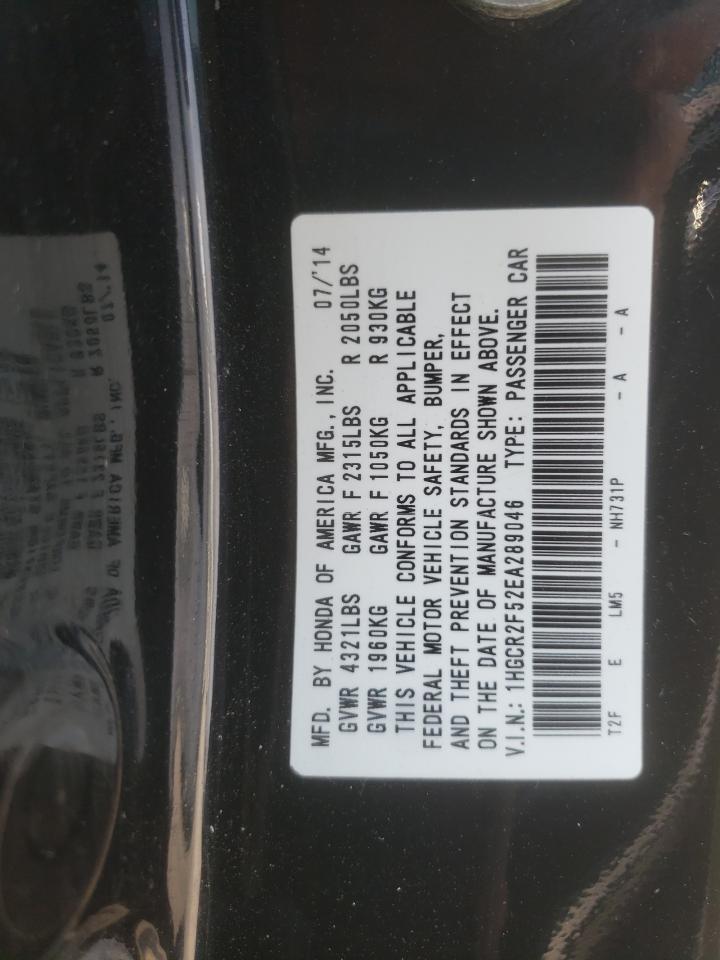 1HGCR2F52EA289046 2014 Honda Accord Sport