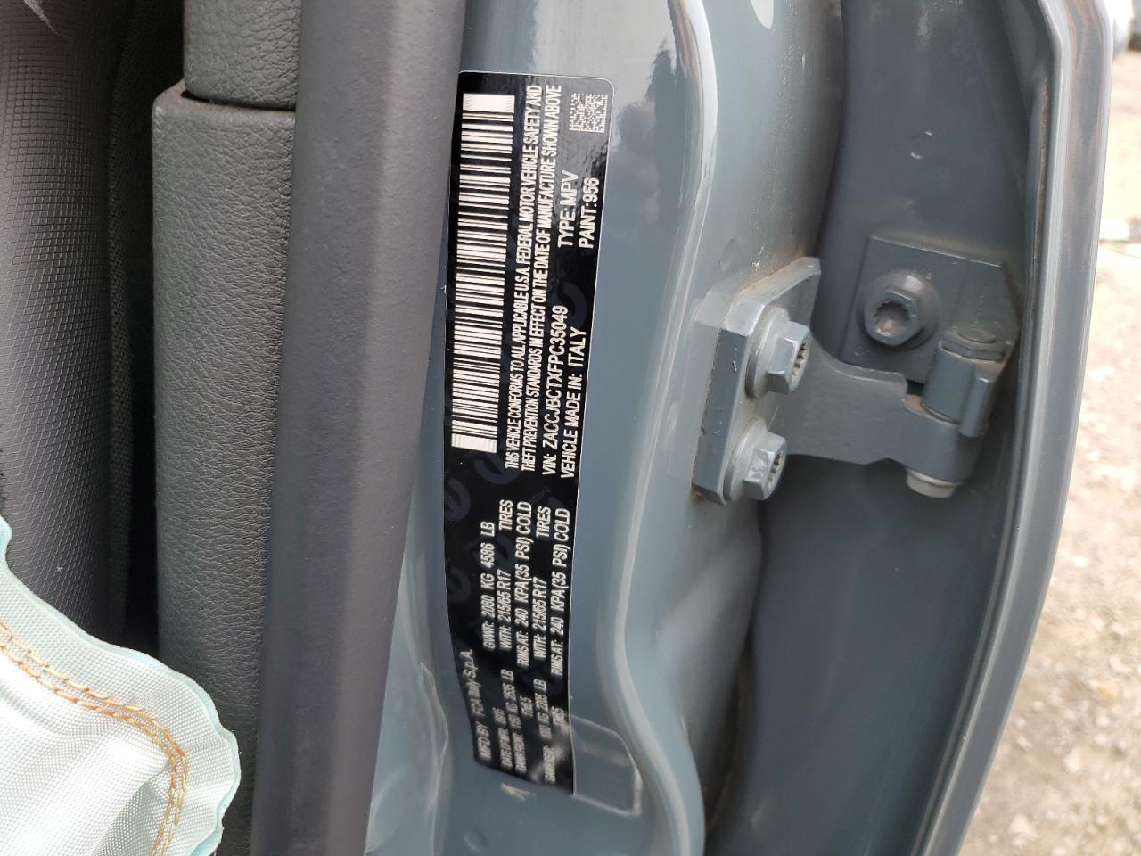 2015 Jeep Renegade Trailhawk VIN: ZACCJBCTXFPC35049 Lot: 63693174