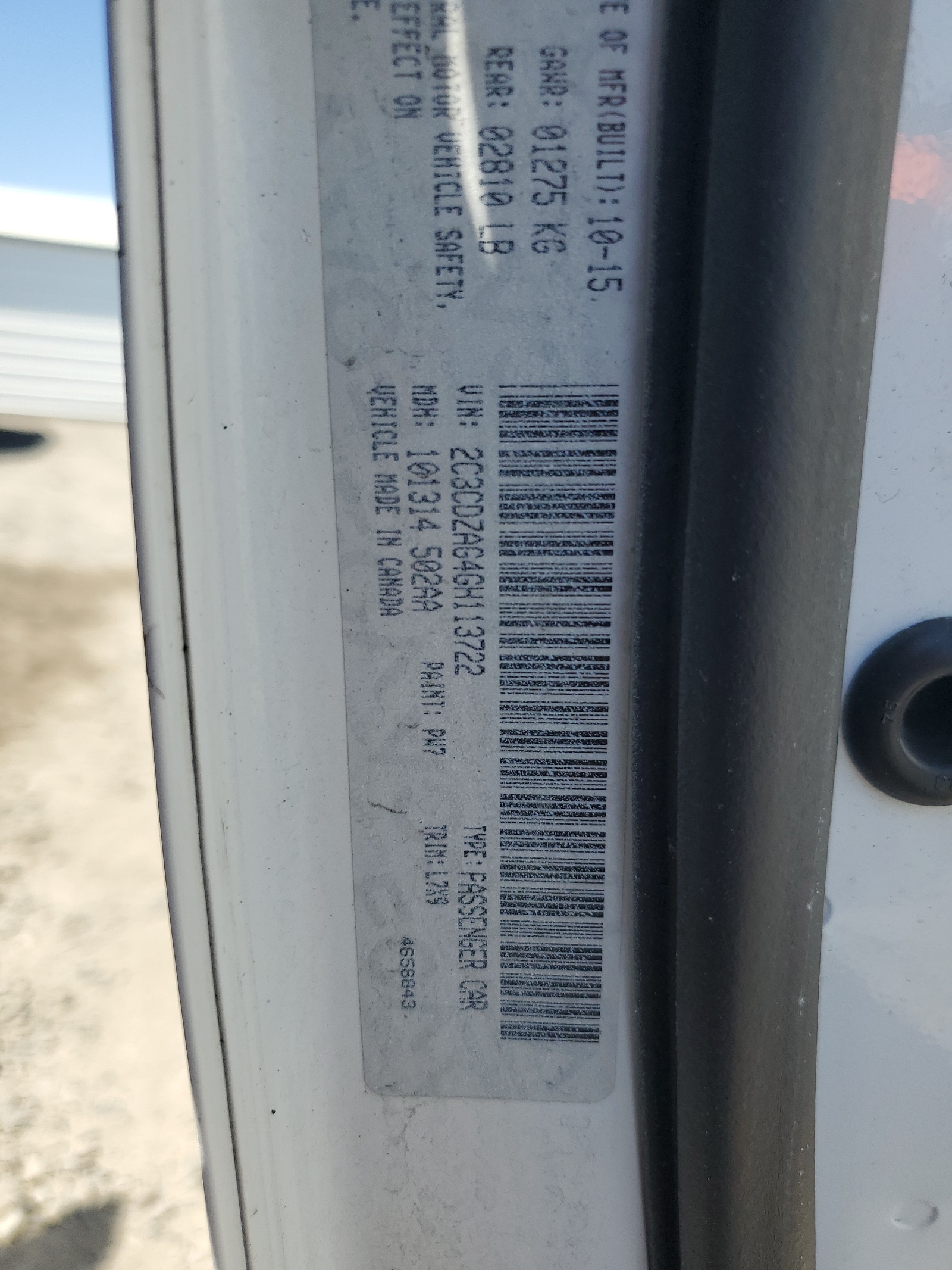 2C3CDZAG4GH113722 2016 Dodge Challenger Sxt