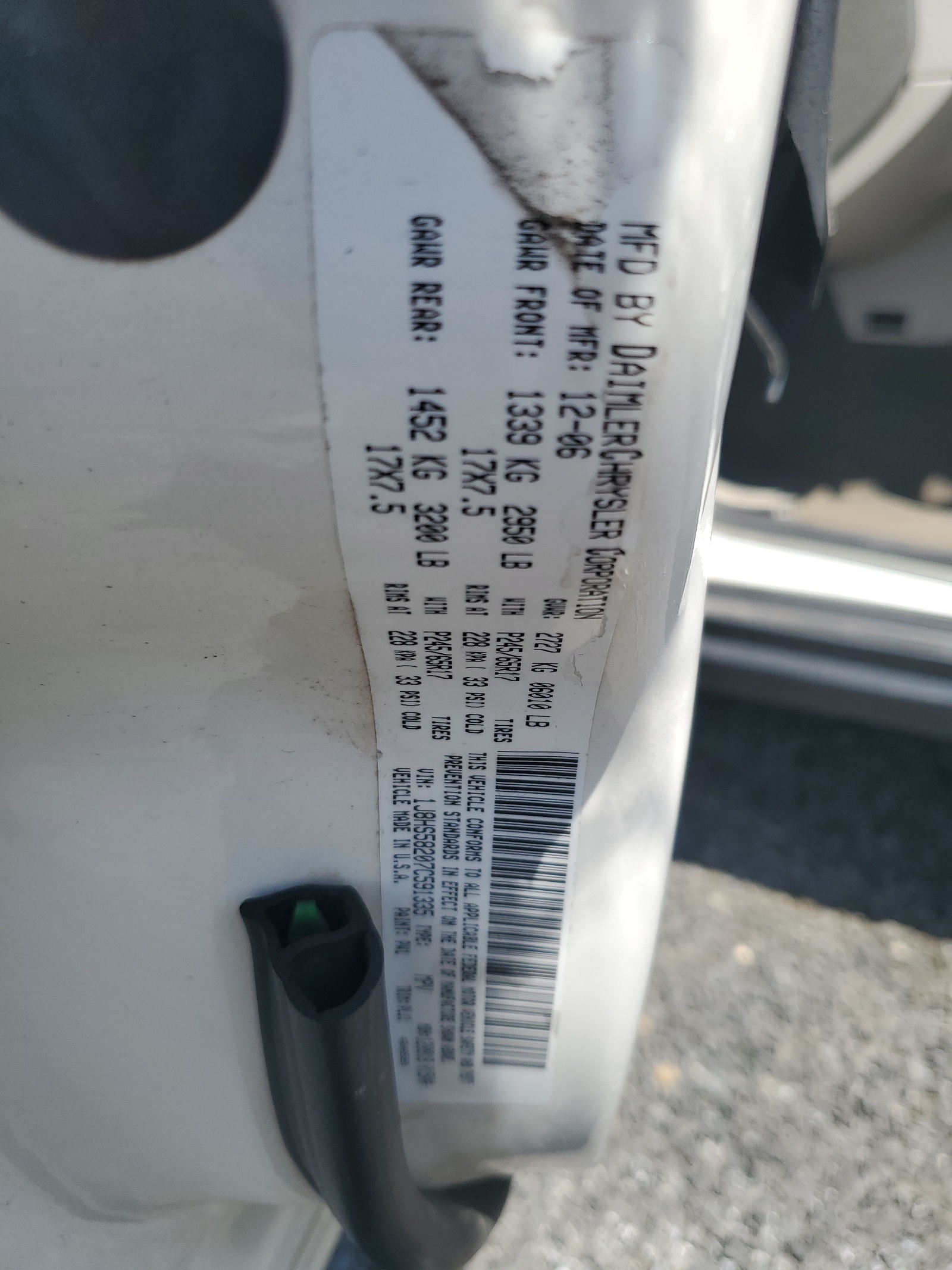 1J8HS58207C591335 2007 Jeep Grand Cherokee Limited