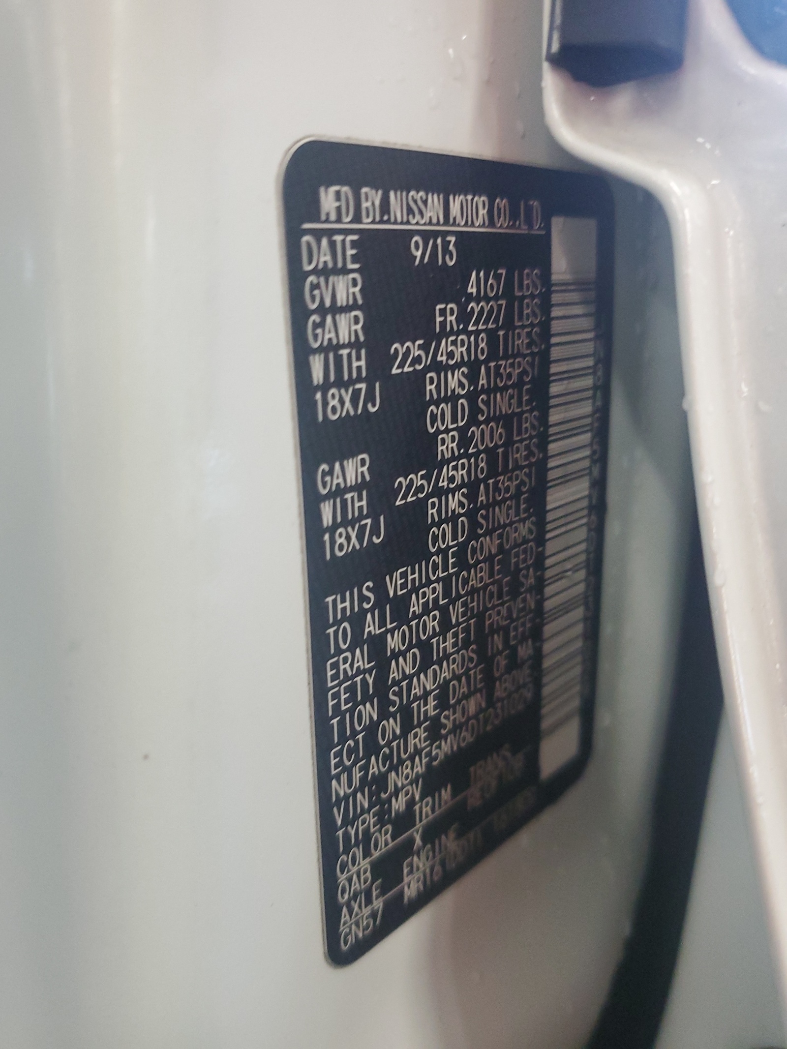 JN8AF5MV6DT231029 2013 Nissan Juke S