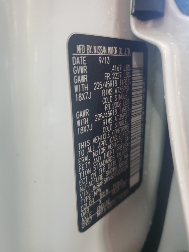 2013 Nissan Juke S VIN: JN8AF5MV6DT231029 Lot: 62874894