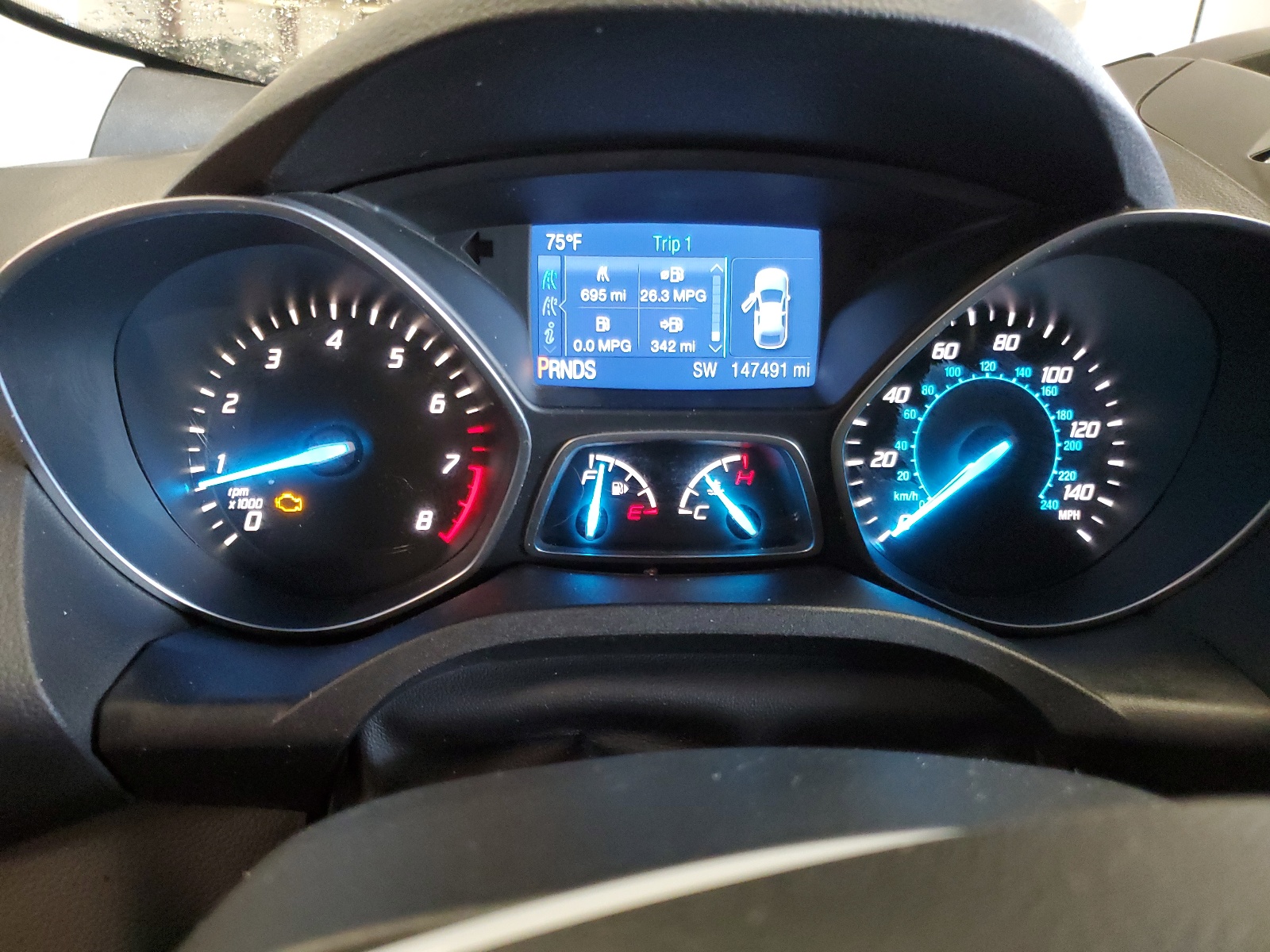 1FMCU0GX2EUE24733 2014 Ford Escape Se