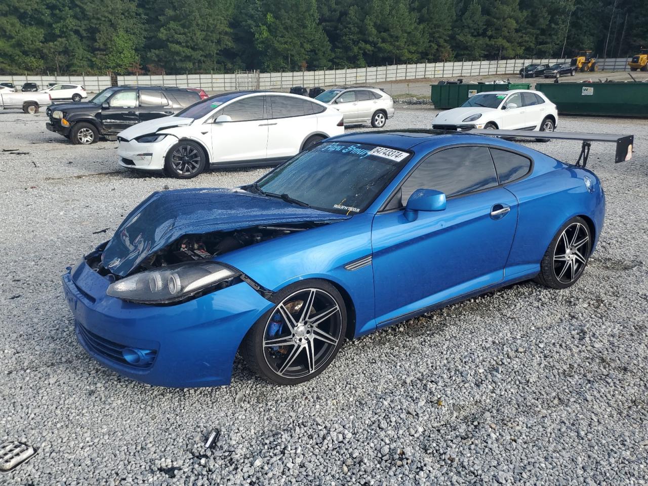 2007 Hyundai Tiburon Gt VIN: KMHHN66F47U237415 Lot: 64743374