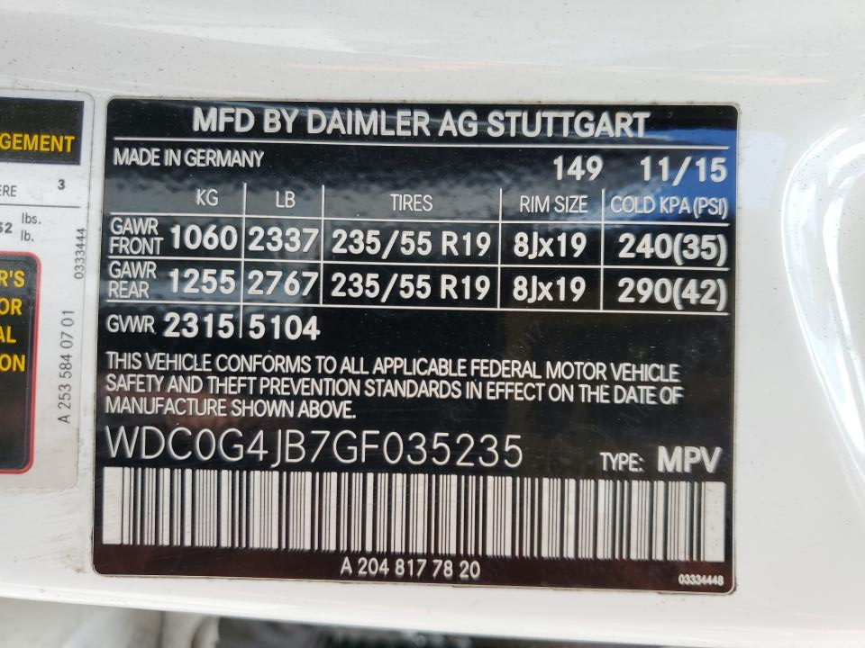 WDC0G4JB7GF035235 2016 Mercedes-Benz Glc 300