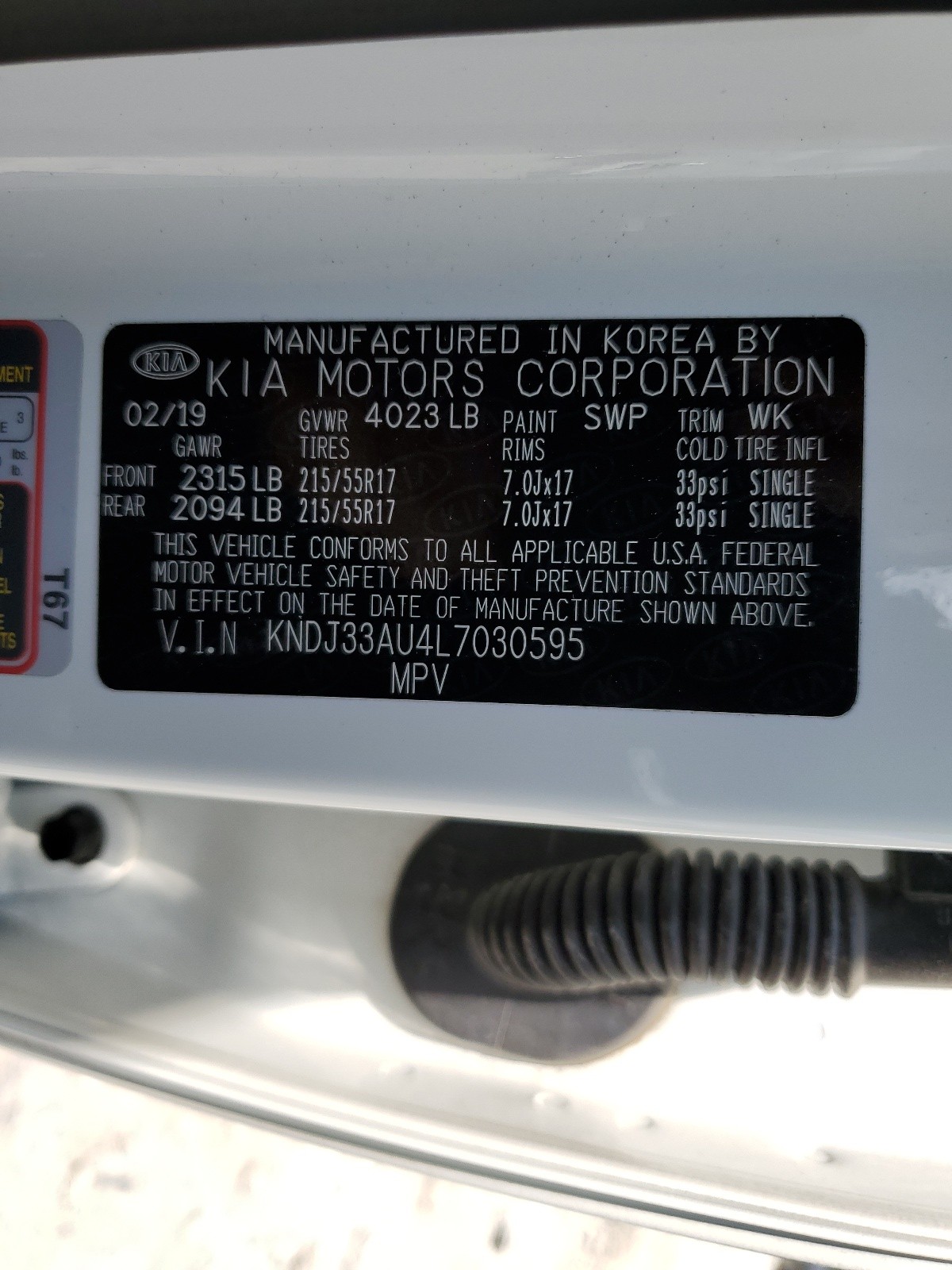 KNDJ33AU4L7030595 2020 Kia Soul Ex