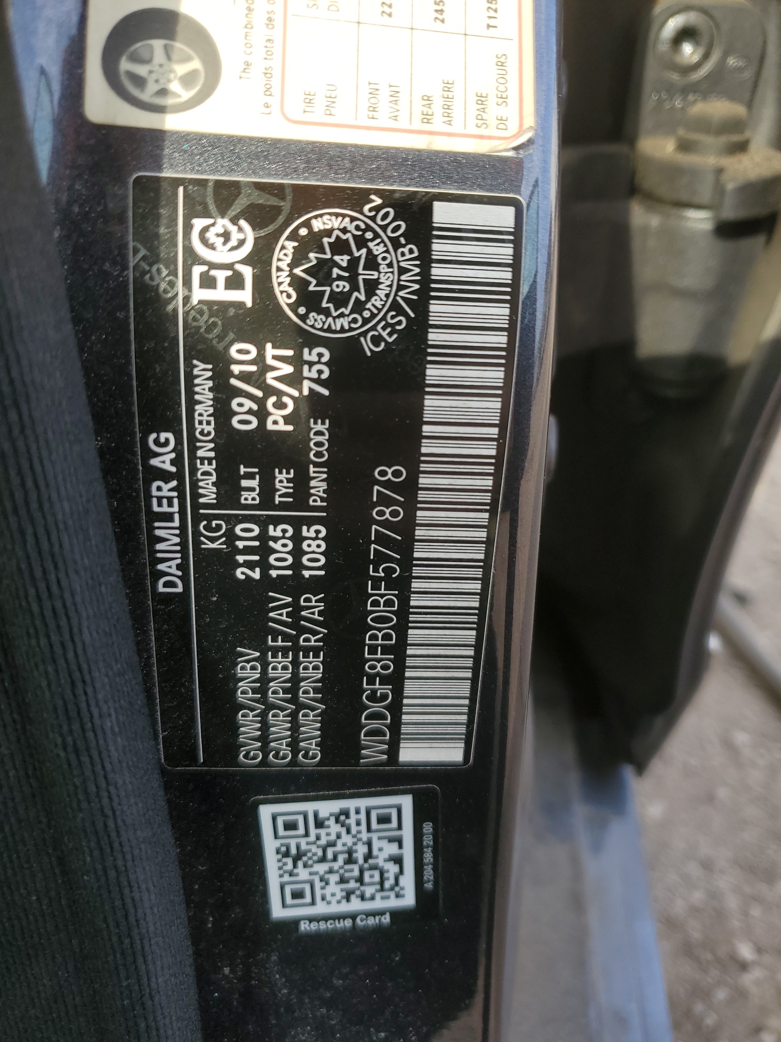 WDDGF8FB0BF577878 2011 Mercedes-Benz C 250 4Matic